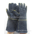 Black Cow Split Leather Welding Glove (DLW623)